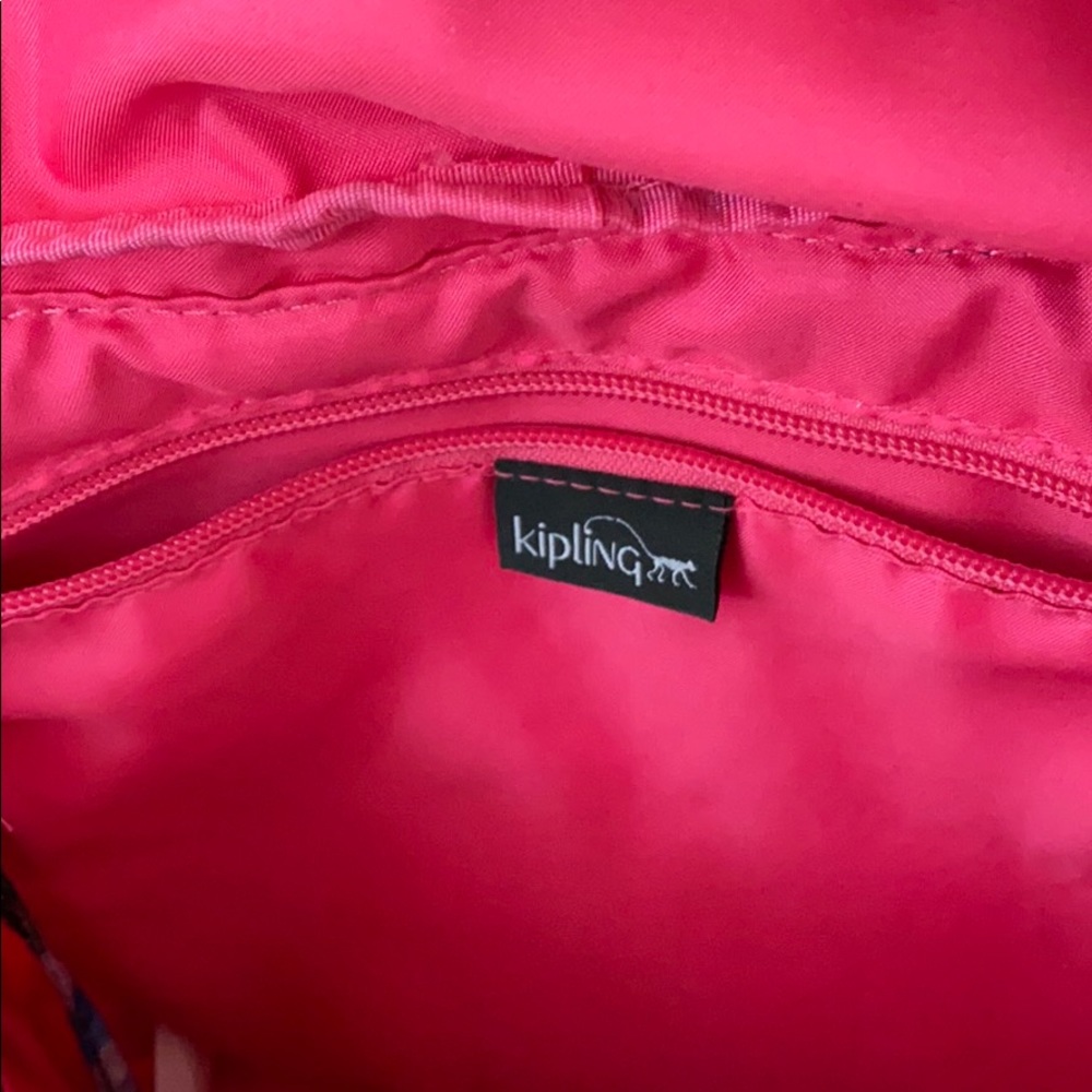 Kipling Multicolor Plaid Backpack - image 3